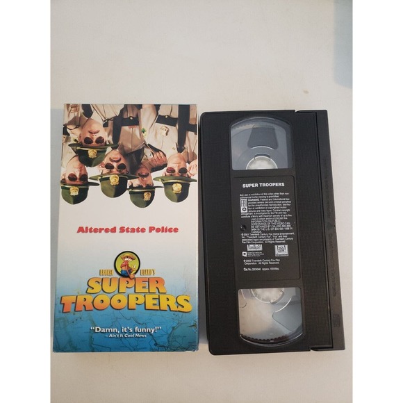Super Troopers VHS 2003 Jay Chandrasekhar Kevin Heffernan Comedy - Picture 2 of 3